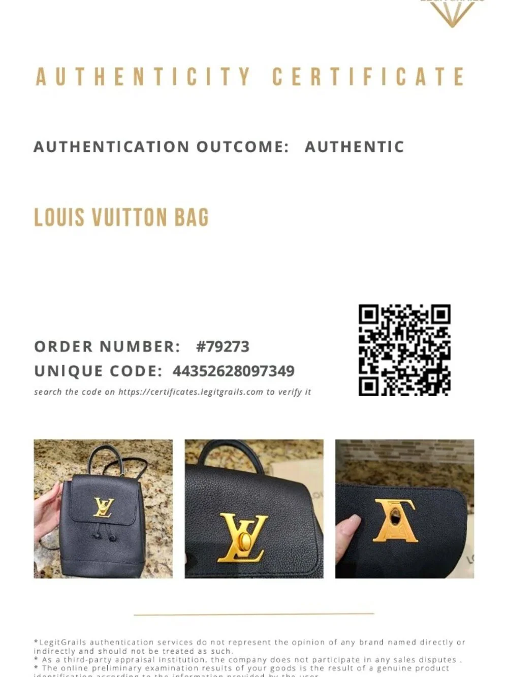 Louis Vuitton Lock Me Mini Backpack